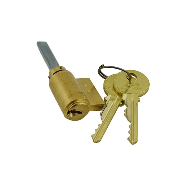Yale Commercial 6 Pin Single Section GC Keyway Cylinder for Key in Levers (AU5400LN) US4 (606) Satin Brass Finish 1802GC606 - main
